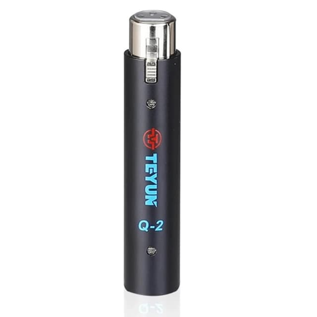 TEYUN-preamplificador dinámico de micrófono Q2, 1 piezas, aumento de 28Db, 48V, estructura de Metal, Q-2 en vivo