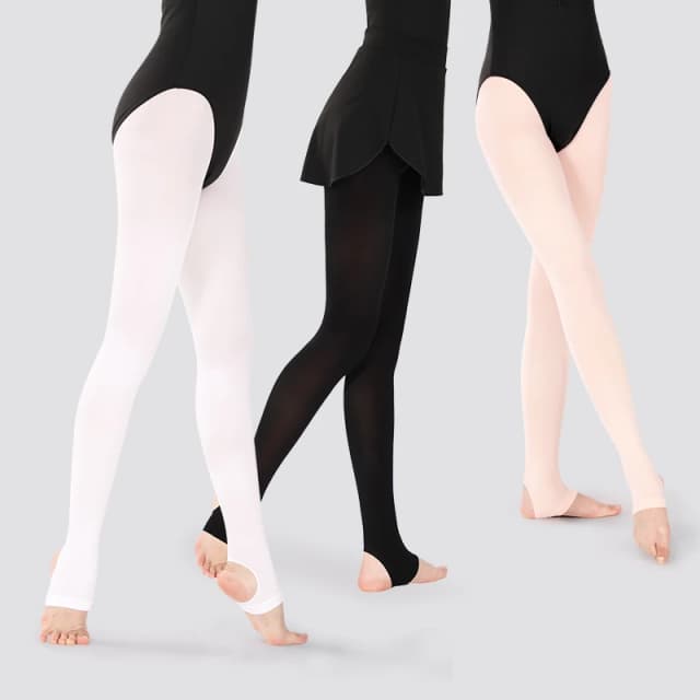 Medias de Ballet con estribo 60D, mallas de baile, medias de Ballet para mujer y niña, uniforme escolar, medias de gimnasia