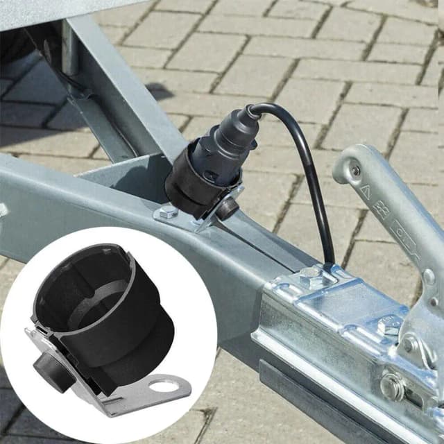 Conector de 7 núcleos de plástico ABS, fijador de conexión de remolque de 13 pines, adaptador de enchufe de protección contra suciedad, resistente a altas temperaturas