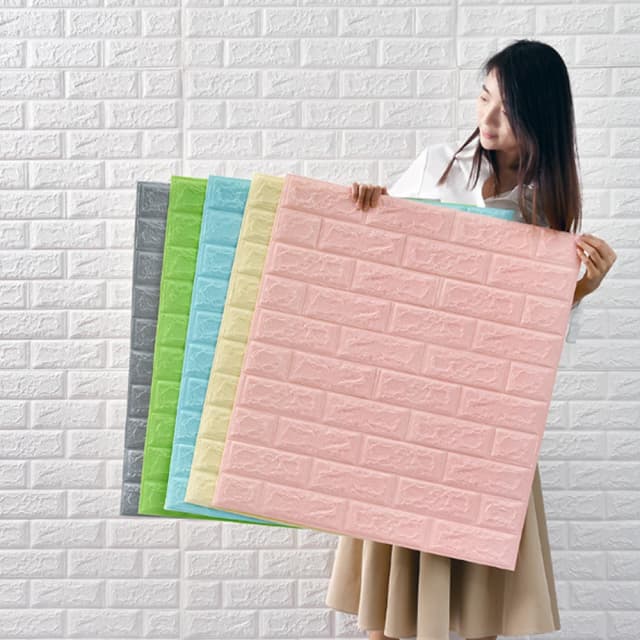 Papel tapiz autoadhesivo 3D para decoración del hogar, pegatinas de pared de ladrillo impermeables para sala de estar y dormitorio, 70cm x 1/2/3/5/10m