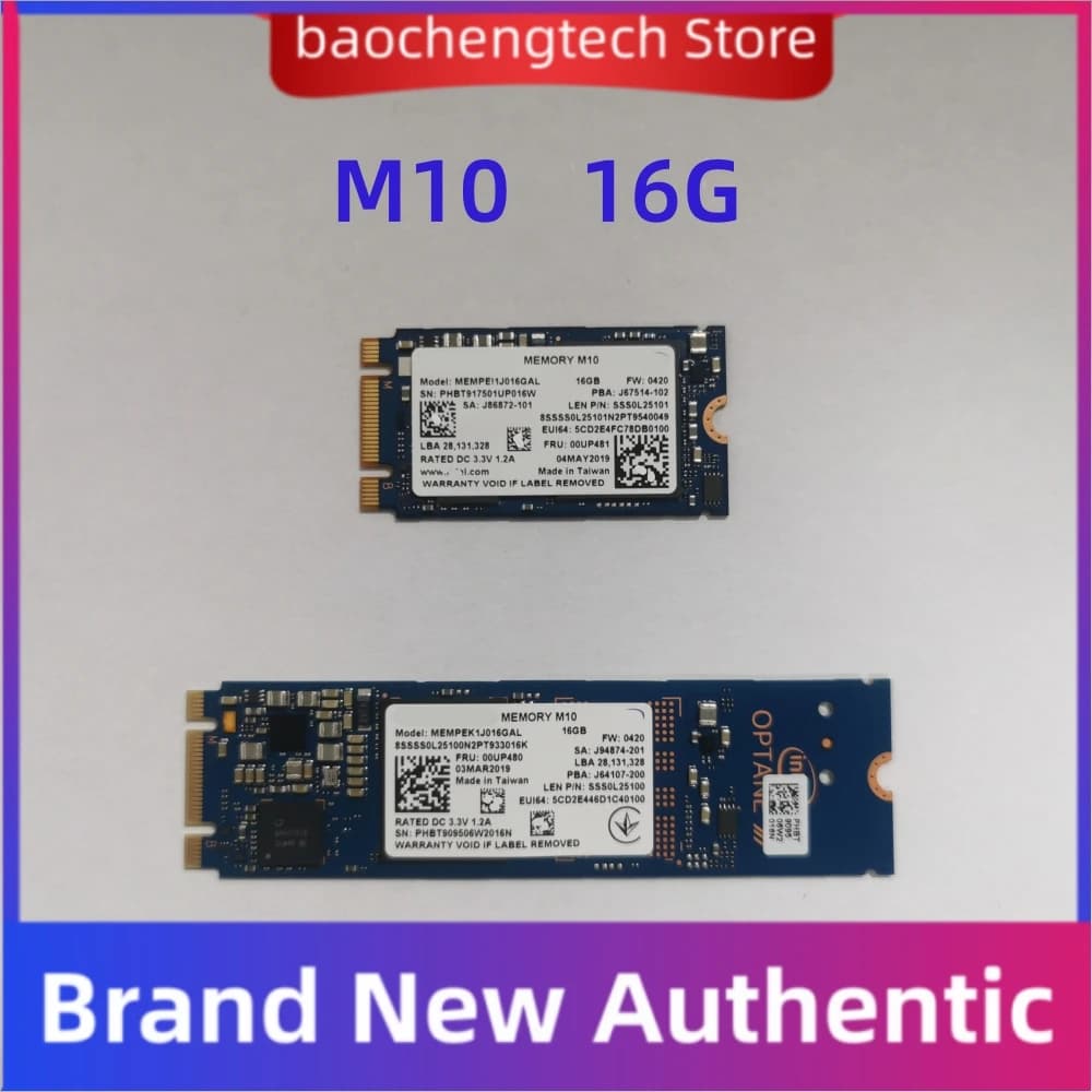 Nuevo SSD M10 16G 2280 2242 de lectura/escritura rápida, compatible con portátiles, unidad de estado sólido M.2 SSD HDD para Intel Aoteng
