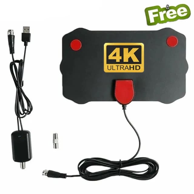 5000 millas HD 8K 4K 1080P Antena de TV Digital interior 25DB HDTV Antena DVB-T DVB-T2 Cable TV Antena UHF VHF DTV Antenas de TV aérea