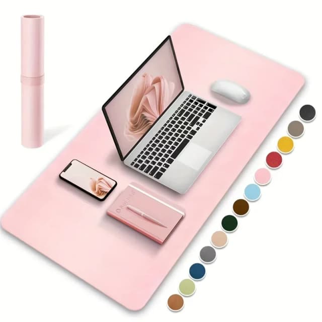 1 Uds. Alfombrilla protectora de escritorio de oficina de gran tamaño 600*300mm alfombrilla de ratón impermeable de cuero PU teclado de escritorio alfombrilla de ratón para juegos
