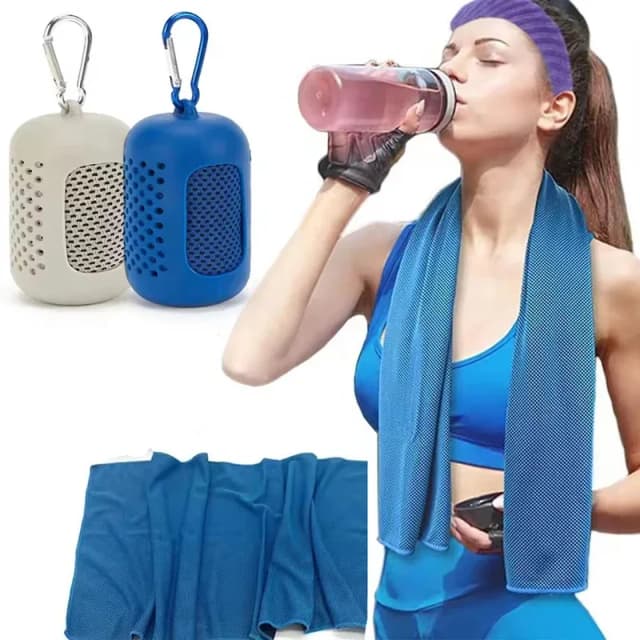 Toalla de hielo refrescante para ejercicio de secado rápido al aire libre, toalla para ejercicio de carrera, accesorios de natación