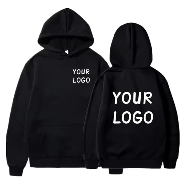 DIY personalizado su logotipo de marca hombres mujeres Casual Sudadera con capucha Top Color sólido pulóver calle personalidad sudadera regalos personalizados