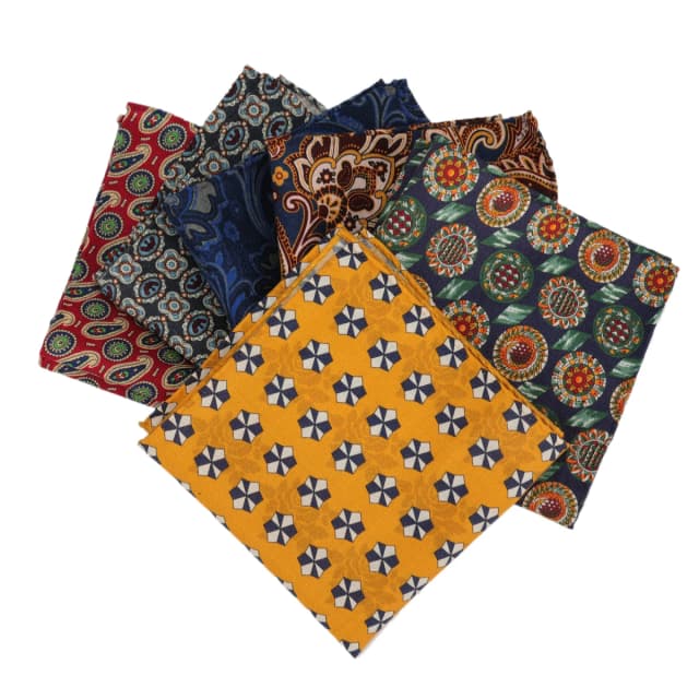 Bufandas de alta calidad para hombre, pañuelos de lana informales con estampado cuadrado de bolsillo para boda, traje de negocios, 25x25cm
