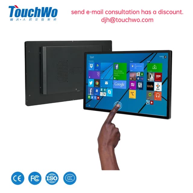 Monitor Táctil TouchWo de 21.5, 27 y 32 Pulgadas con HDMI, Pantalla Táctil para PC, Tableta Industrial Todo en Uno con Android 11/Windows 10 y Wifi