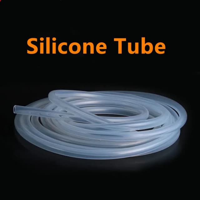 Tubo de silicona transparente de calidad alimentaria, 5 metros, 2, 4, 6, 8, 10, 12, manguera de goma Flexible para jardín, tubo suave para acuario, tubo de silicona